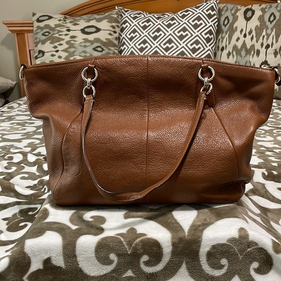 COACH Tan Leather Sofia Satchel - Picture 2 of 11